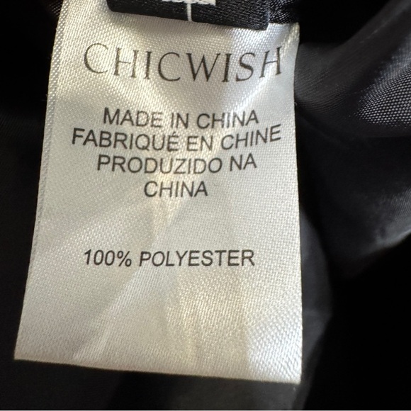 Chicwish Faux Leather Croc Mini Skirt Black Size M - Picture 6 of 8